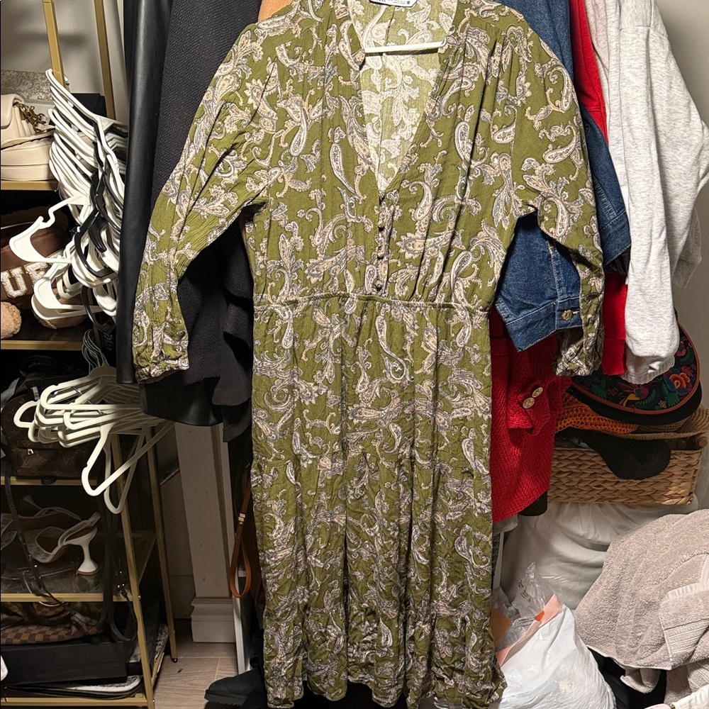Zara Green Women Dress